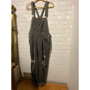 Cerilush Ripped Classic Casual Denim Overalls